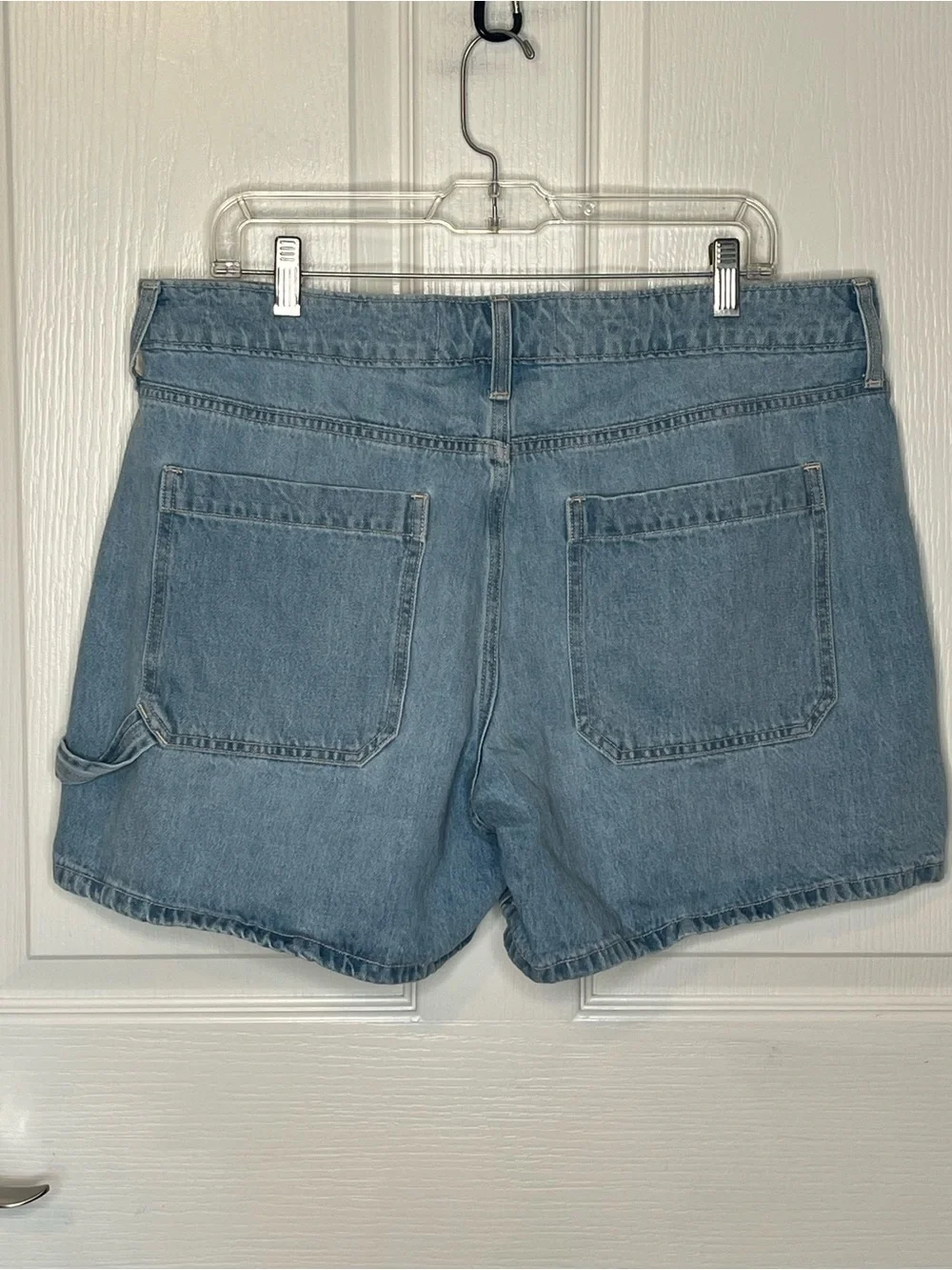Hollister Low Rise Baggy Shorts Sz 14 / 32 Carpenter Loop Denim Jean Shorts